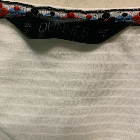 White Pintuck Button-Front Blouse with Drawstring Waist - Picture 2 of 7